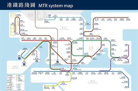 地鐵鐵路圖|香港地鐵地圖